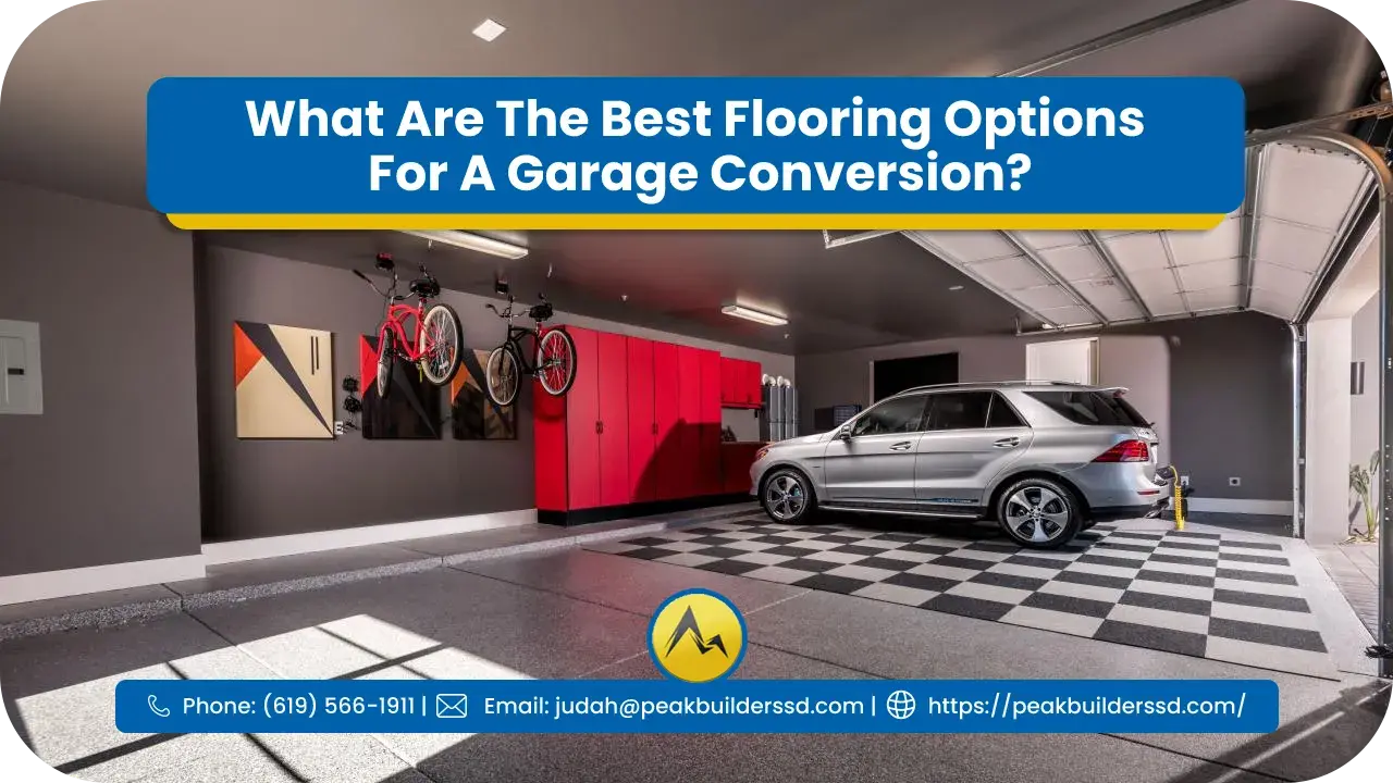 Best flooring for garage conversion in peak builders of san diego
