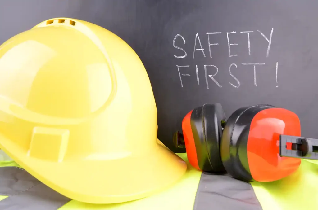 Hard Hat and ear/noise protection for safety