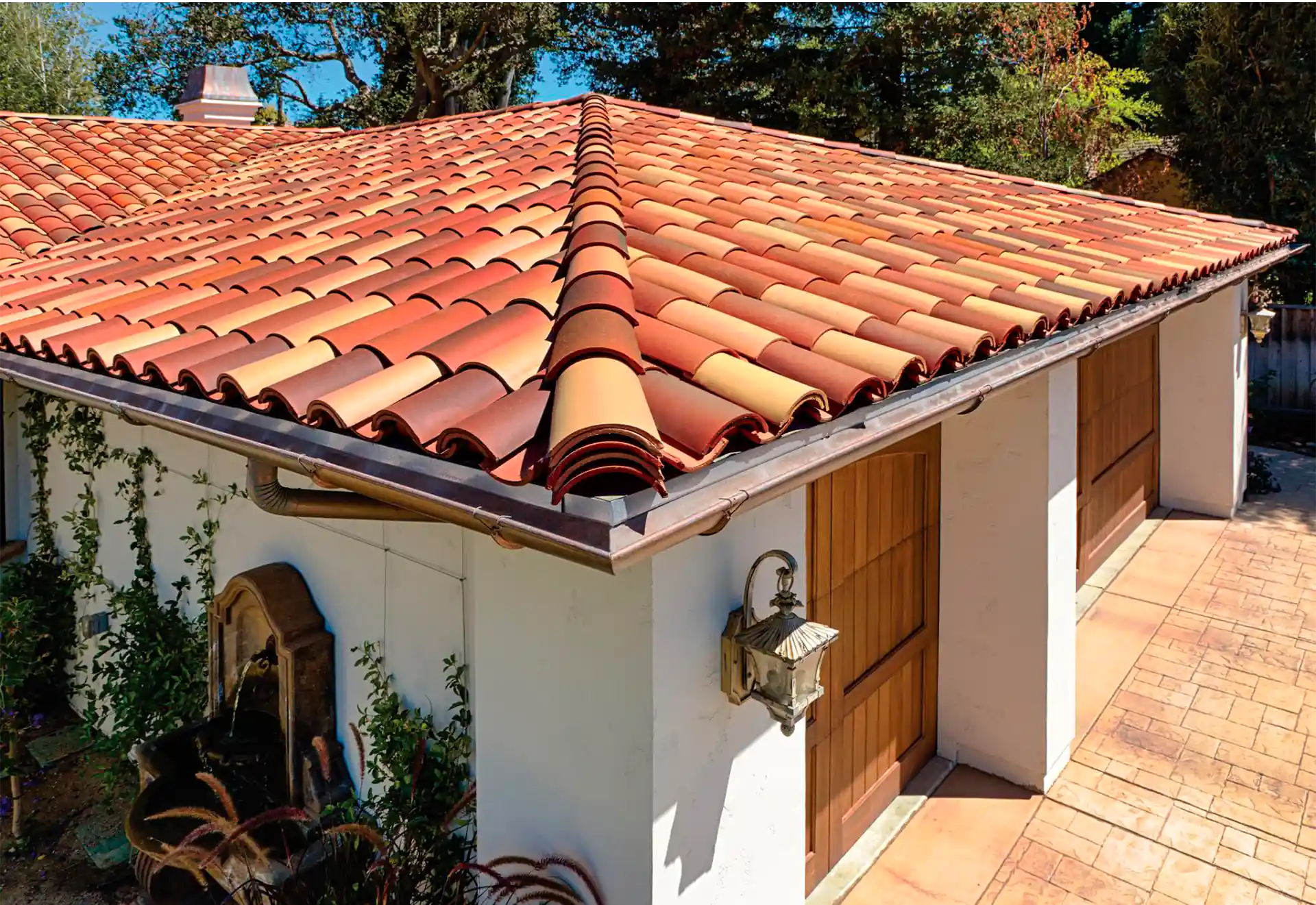 photo of orange clay tile roof in westlake